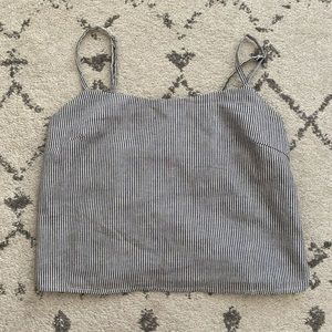 grey white stripe tank top (brandy)